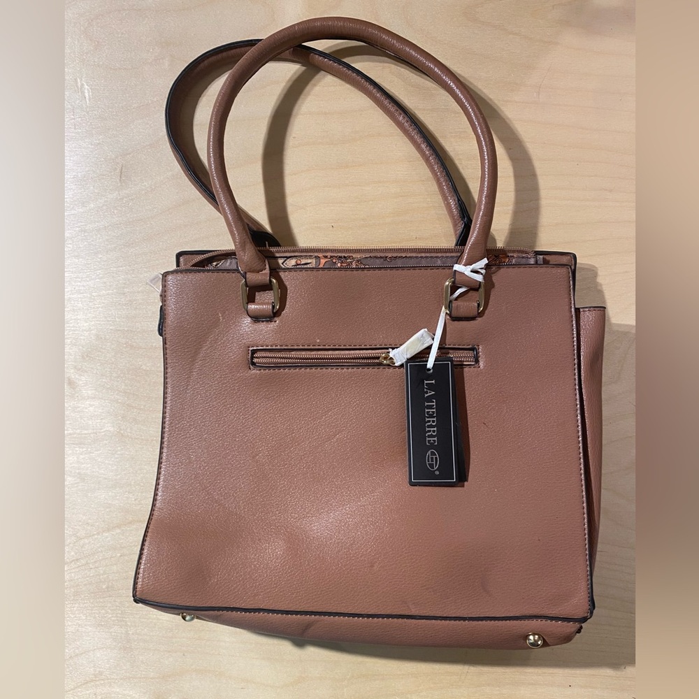 LA TERRE Brown Women's Bag with Shoulder strap (NY)